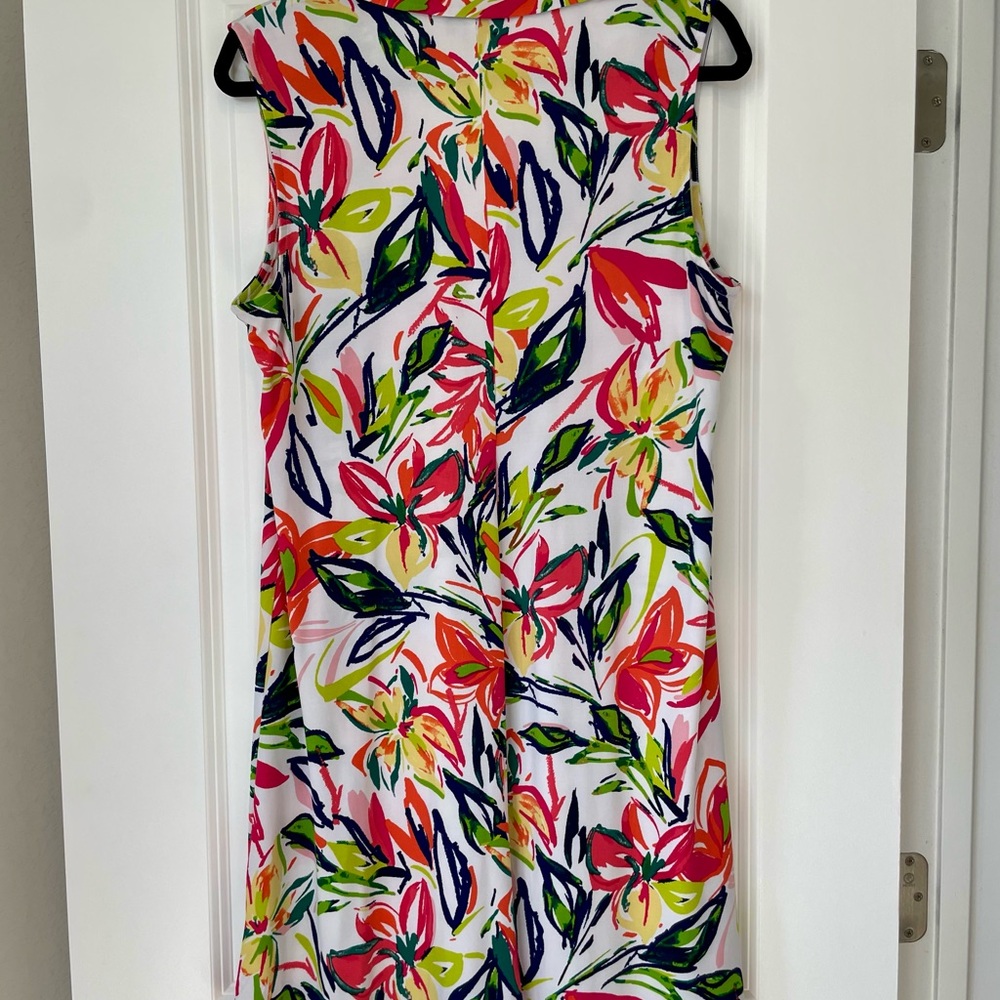 MSK Multicolor Floral Zip-Up Dress - Picture 3 of 4